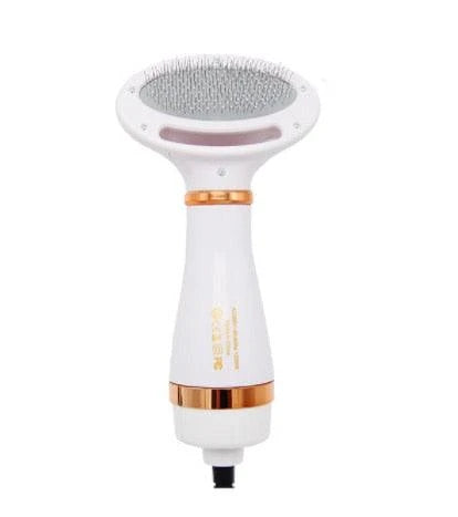 2-in-1 pet grooming brush with drying function, suitable for all dog and cat breeds