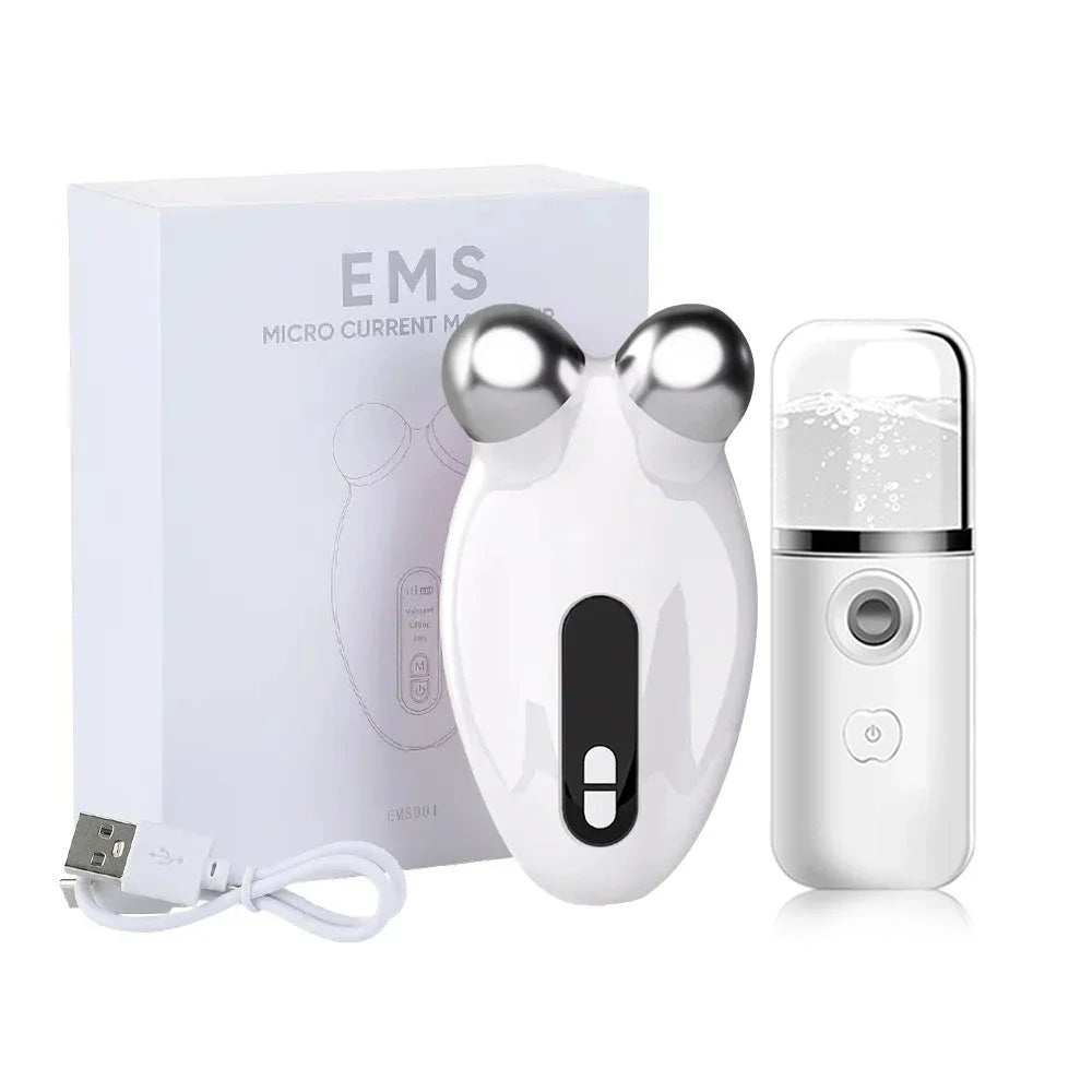 Professional Facial Microcurrent Roller for Lifting and Reducing Double Chin