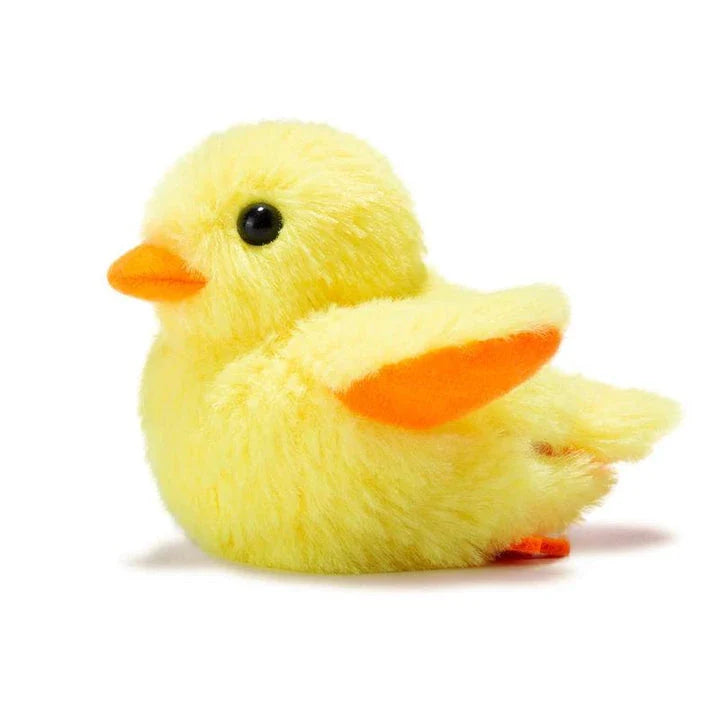 Interactive plush duck toy with flapping wings and quacking sounds, designed to engage and entertain cats
