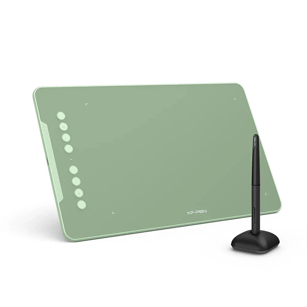 XPPen Deco 01 V2 10-inch Digital Drawing Tablet with Customizable Shortcuts and Tilt-Supported Stylus