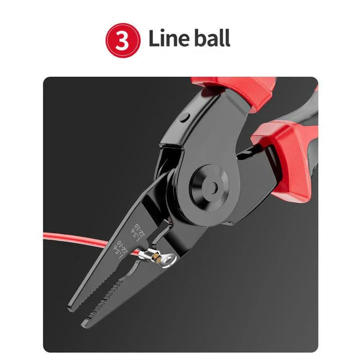 5-in-1 Electrician's Multifunctional Tool Kit with Interchangeable Heads, Durable Chrome-Vanadium Steel Construction, and Sharp Cutting Capabilities