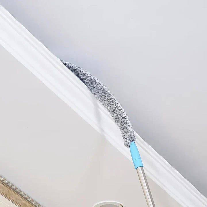 Premium Extendable Dusting Brush with Telescopic Design and Flexible Microfiber Head for Effortless Household Cleaning