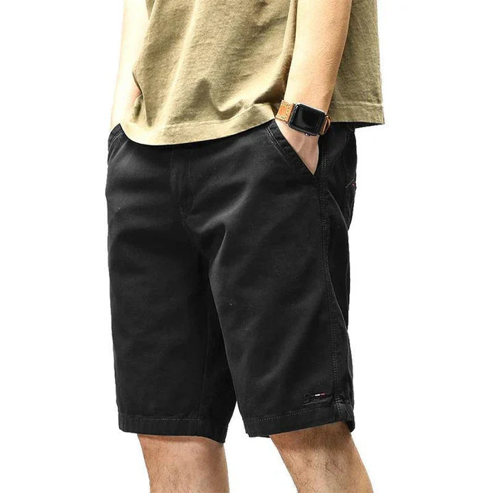 Stylish and versatile casual pants for men, featuring a medium-elastic fabric blend and a range of classic colors for everyday comfort and style.