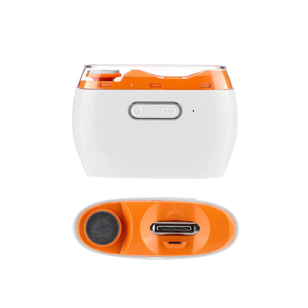 Cordless electric nail trimmer and polisher device with multiple attachments for grooming nails