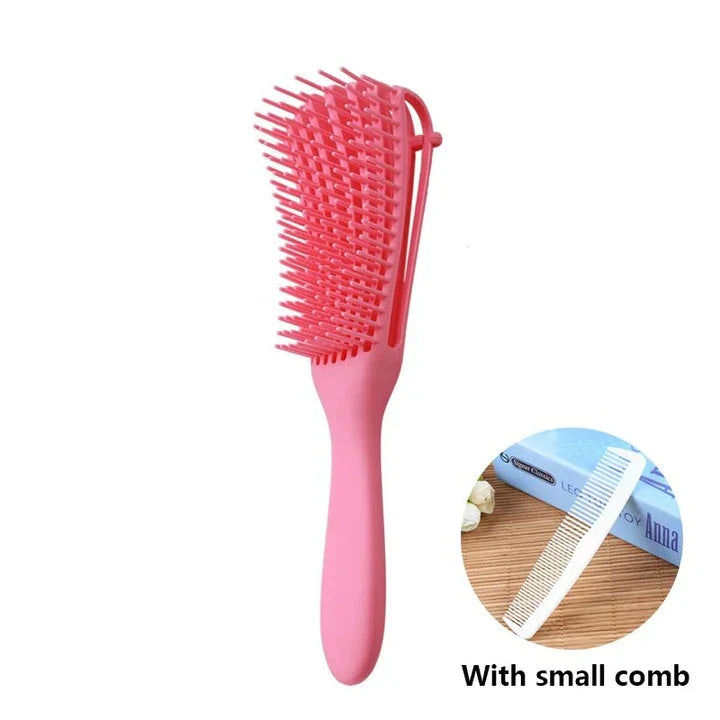 Detangling Hair Brush and Scalp Massager for Travel - Compact, Durable, and Designed for Efficient Detangling