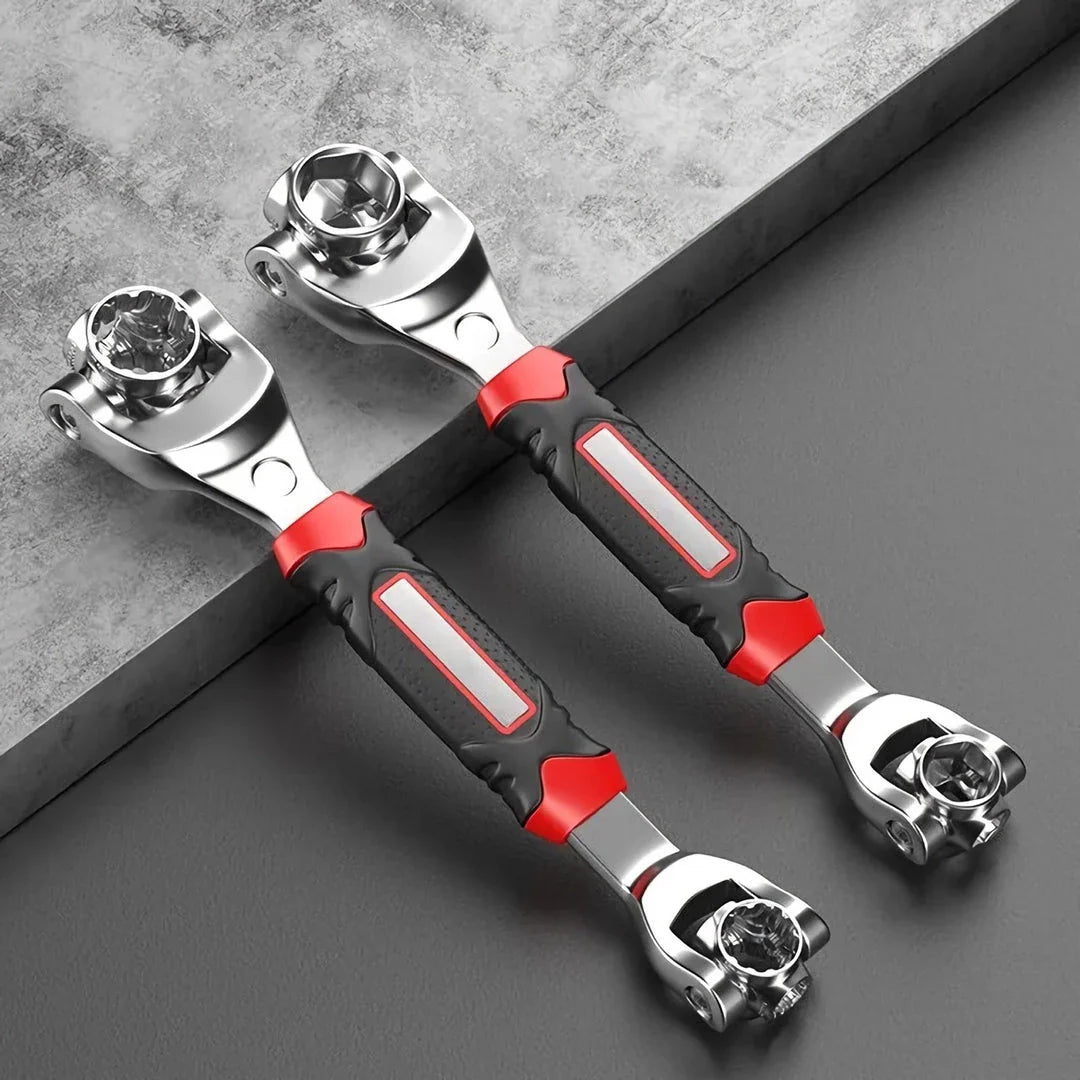 A versatile 52-in-1 socket wrench with a universal ratchet design, offering superior strength and durability for a wide range of fastening tasks.