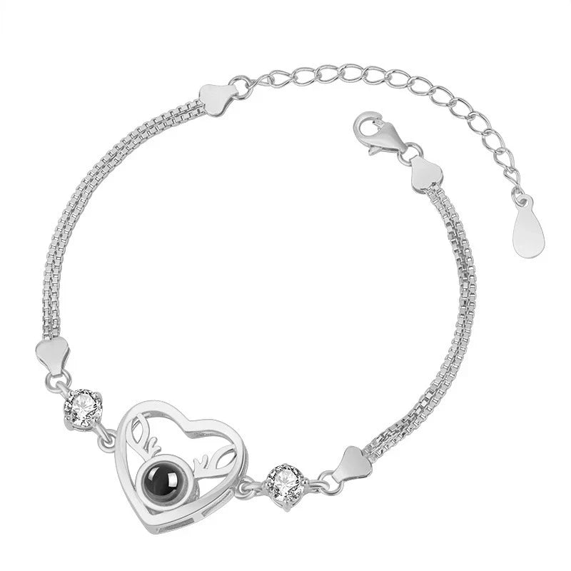 100 elegant language bracelets for fashionable female students, featuring a sleek rose gold finish and versatile design