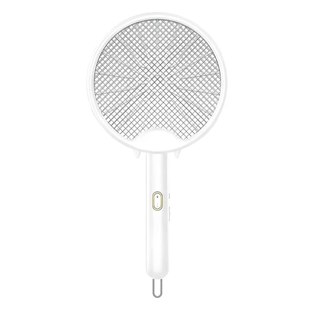 Electric Mosquito Racket with smart chip, powerful zapping grid, and compact foldable design for mosquito-free outdoor enjoyment