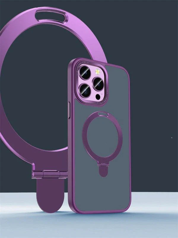 Aluminum Alloy Bracket Magnetic Phone Case with Sleek Design and Premium Protection