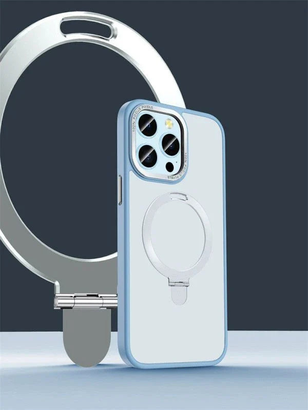 Aluminum Alloy Bracket Magnetic Phone Case with Sleek Design and Premium Protection
