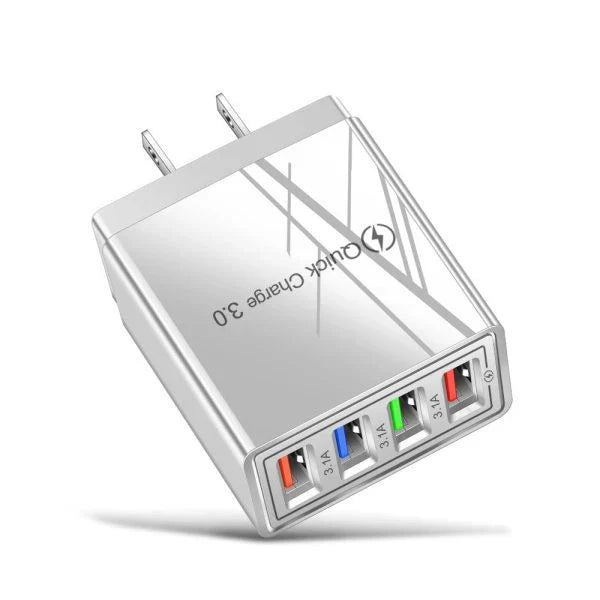 5V 3A Fast Charging USB Charger with Quick Charge 3.0 technology, available in multiple color options for stylish and portable charging