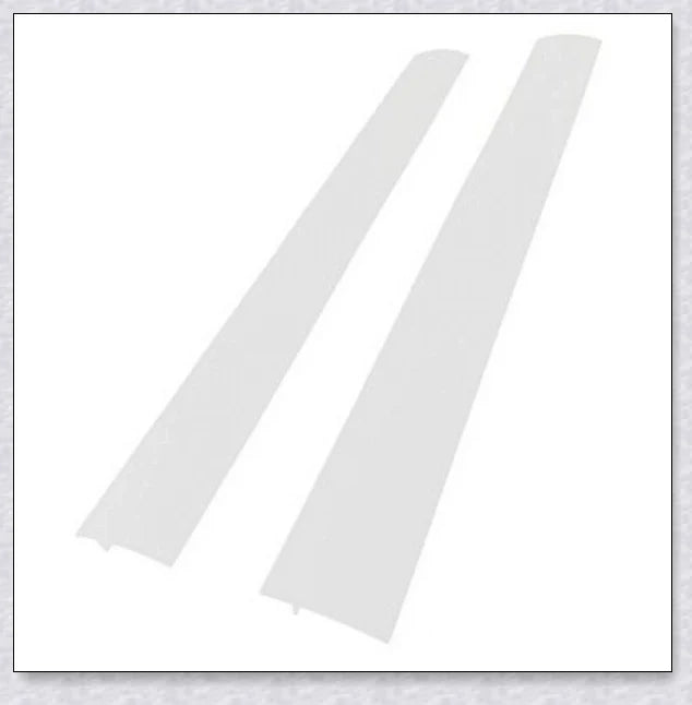 Stove Counter Gap Covers in different colors - clear, black, and white silicone covers that fill the space between stove and counter.