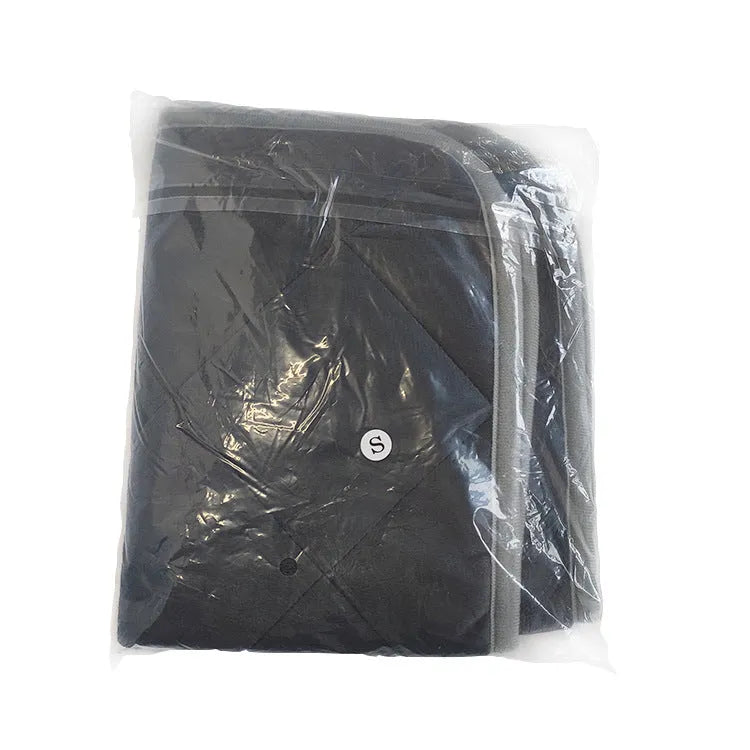 Soft grey multi-layer cloth pet cushion shown in a home setting.