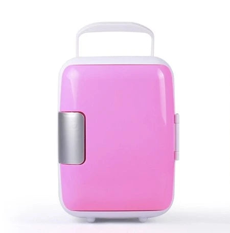 A compact 4L car refrigerator with dual cooling and warming functions, perfect for road trips, camping, and daily use in any vehicle.