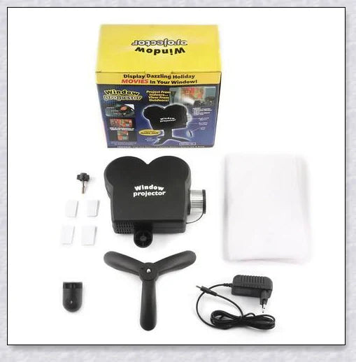 Halloween Holographic Projection - A versatile device that transforms your home into a spooky, immersive Halloween display with 12 pre-loaded holiday movies and built-in audio.