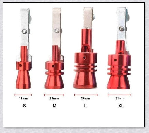 Turbo Exhaust Whistle - Aluminum alloy car accessory that creates a powerful, turbo-charged exhaust sound