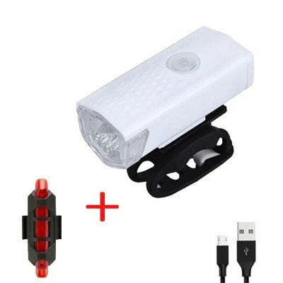 Bicycle Front Light with USB Charging, Highlight Headlight for Safe and Visible Cycling