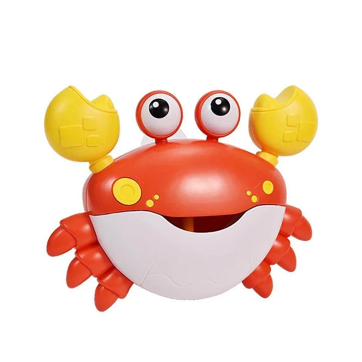 Red Crab Bath Toy Bubble Machine - Colorful Bubble-Making Machine for Entertaining Kids During Bath Time