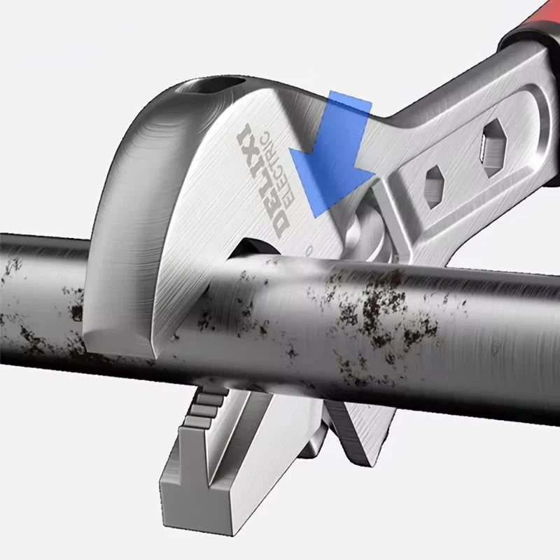 Adjustable Stainless Steel Wrench - Durable, Versatile, and Precise Tool for Plumbing, Automotive, and DIY Repairs