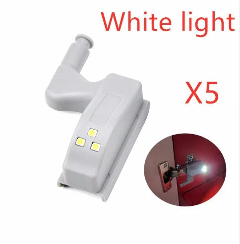 Sensor-activated LED cabinet lights for convenient, hands-free illumination of storage spaces