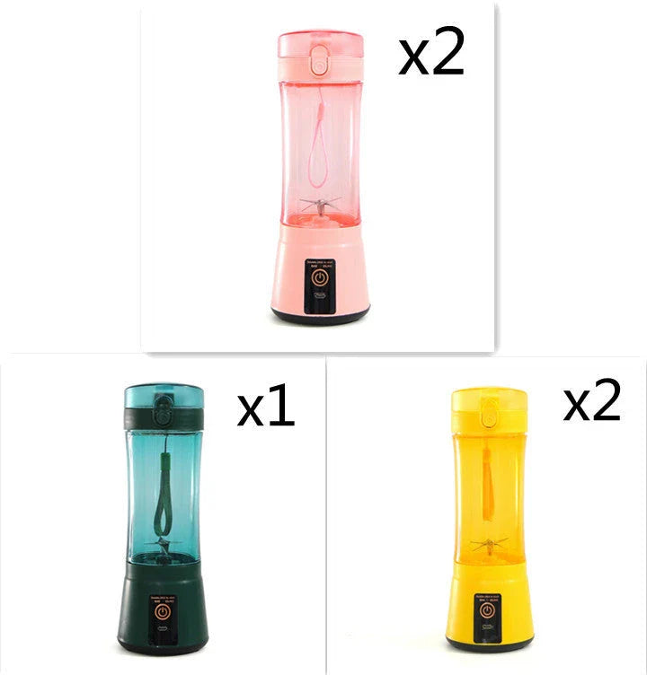 Rechargeable portable blender for making smoothies, shakes, and other on-the-go refreshments