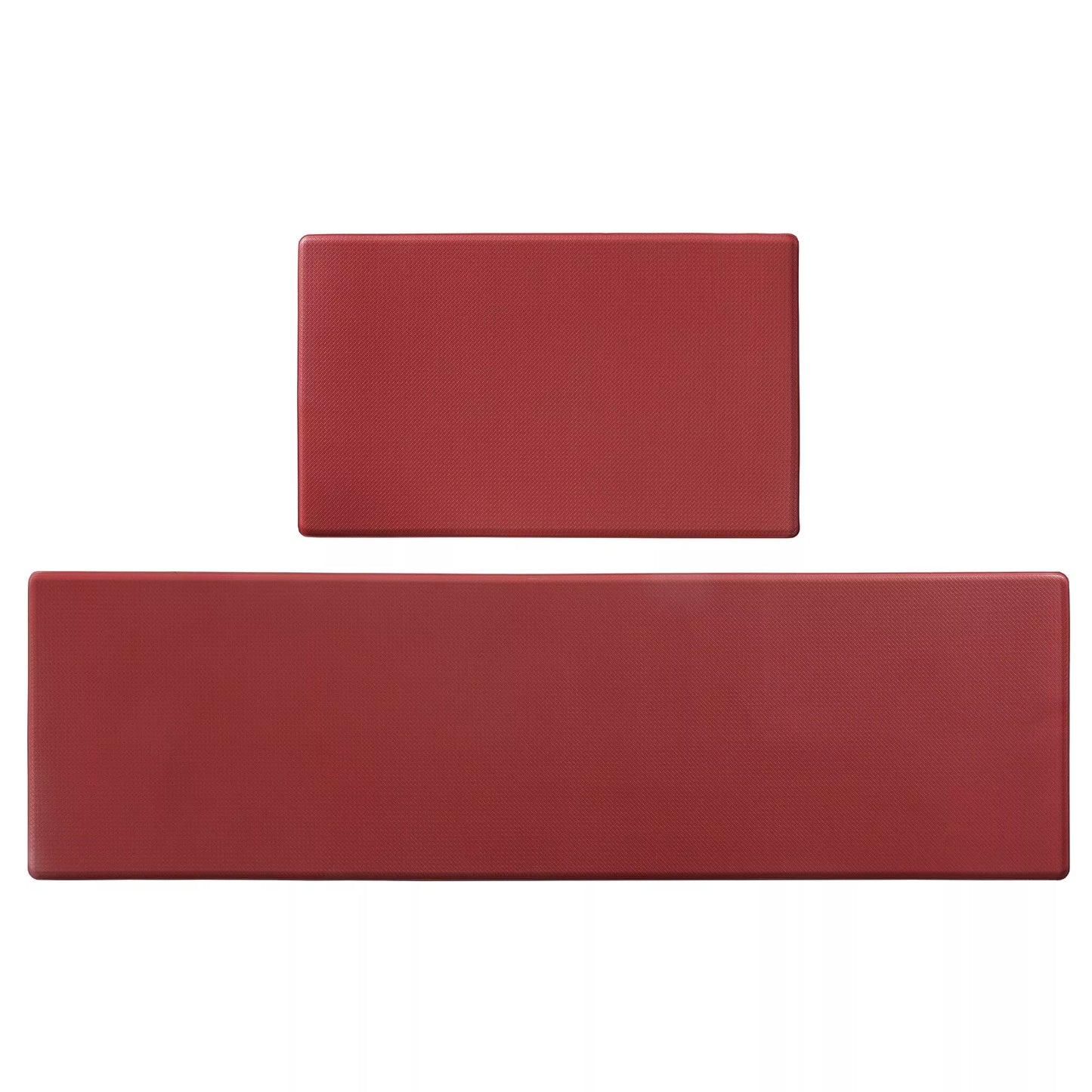 Non-slip kitchen floor mat set in brown, waterproof and easy to clean