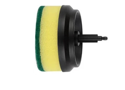 Cordless electric scrub brush with interchangeable brush heads for cleaning kitchens, bathrooms, tiles, and more