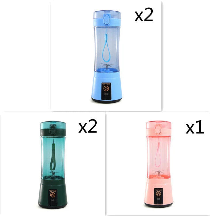 Rechargeable portable blender for making smoothies, shakes, and other on-the-go refreshments