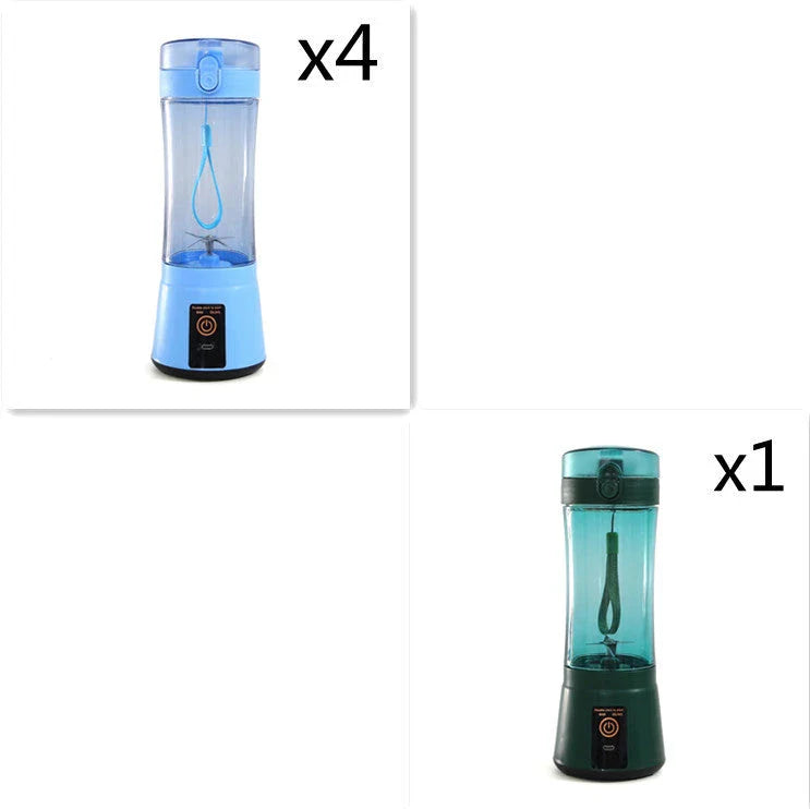 Rechargeable portable blender for making smoothies, shakes, and other on-the-go refreshments
