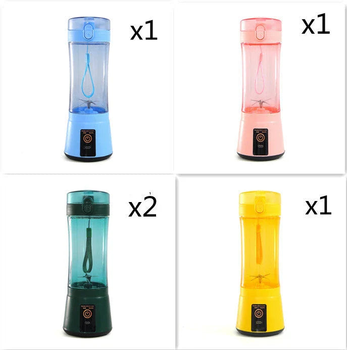 Rechargeable portable blender for making smoothies, shakes, and other on-the-go refreshments
