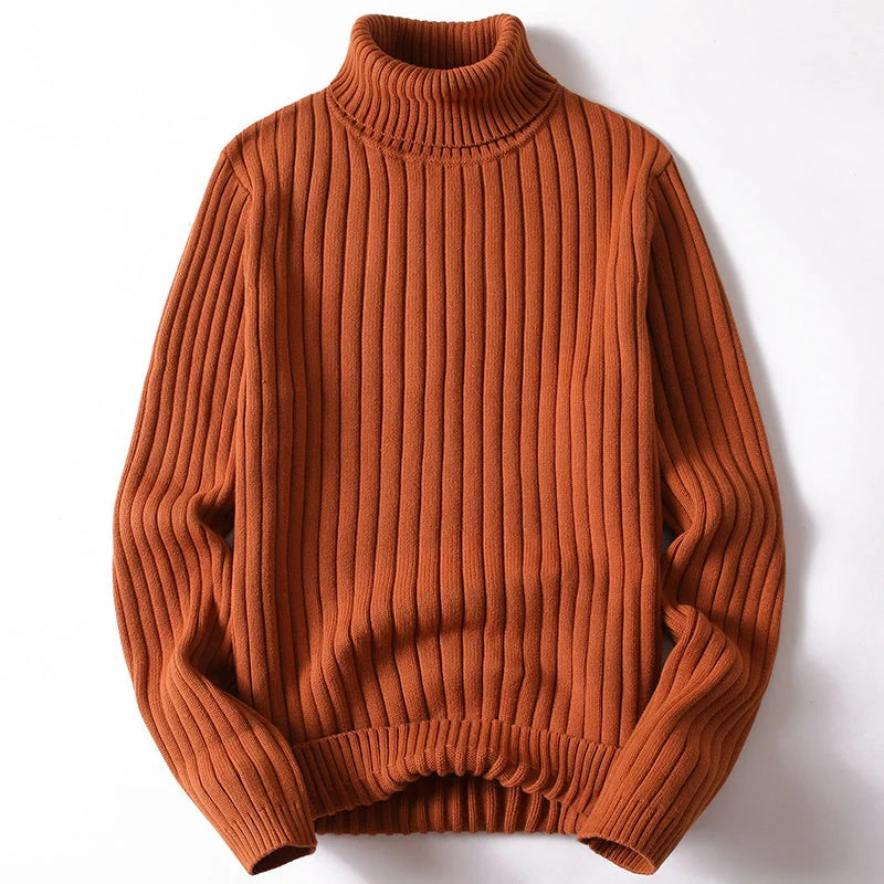 Men's and women's turtleneck sweater in various colors for autumn and winter wear