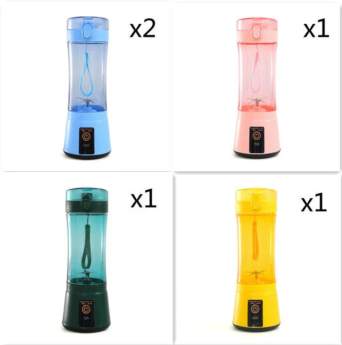 Rechargeable portable blender for making smoothies, shakes, and other on-the-go refreshments