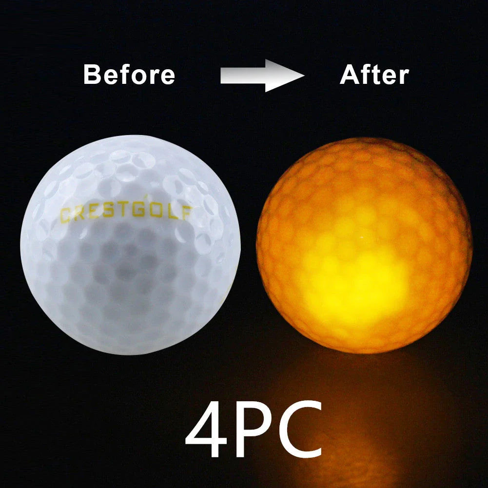 Illuminating Night Golf Balls: Glow-in-the-Dark Practice Balls with Vibrant LED Lights and Durable Design