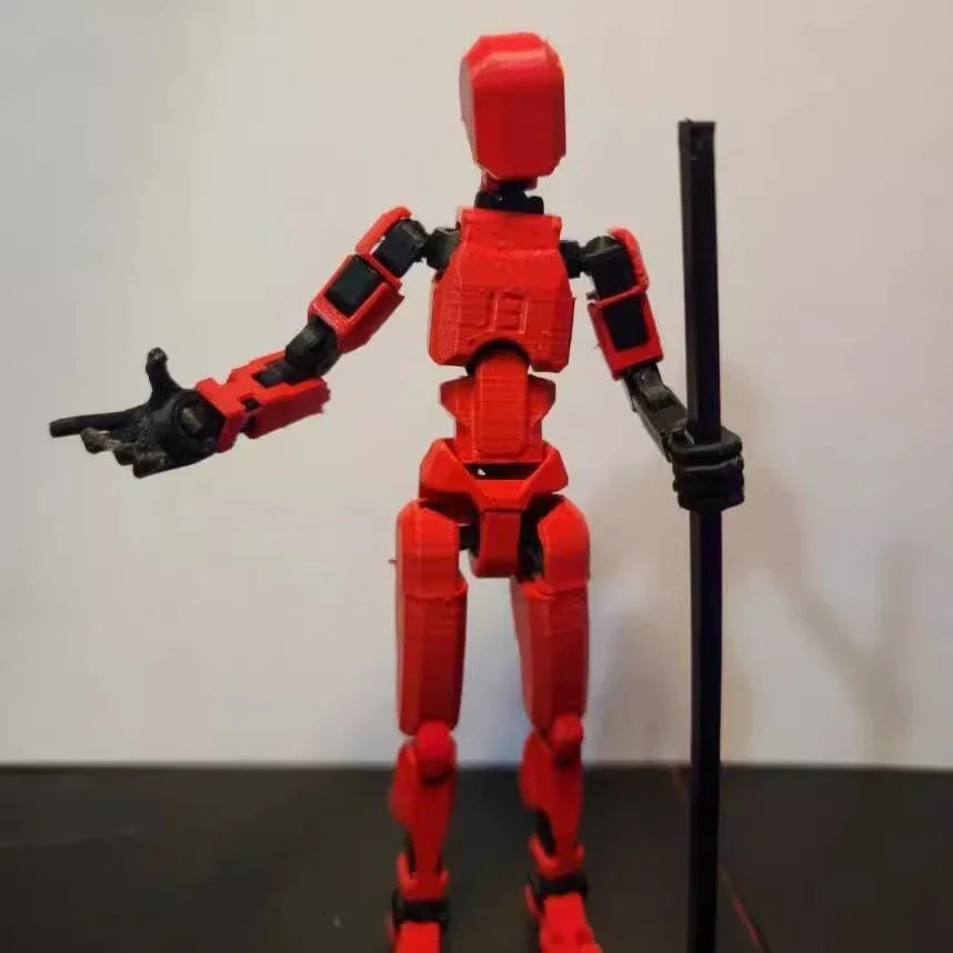 Versatile multi-jointed robotic action figure with customizable posing and design capabilities