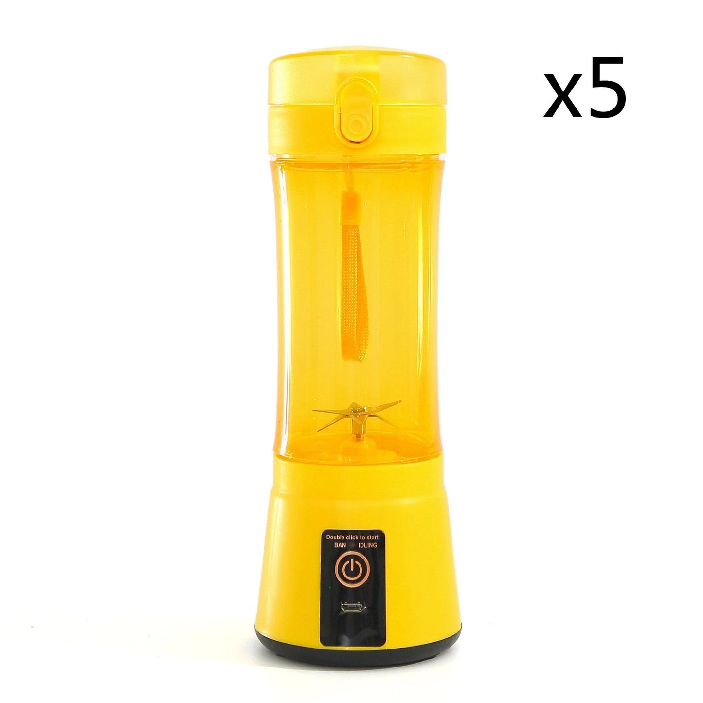 Rechargeable portable blender for making smoothies, shakes, and other on-the-go refreshments