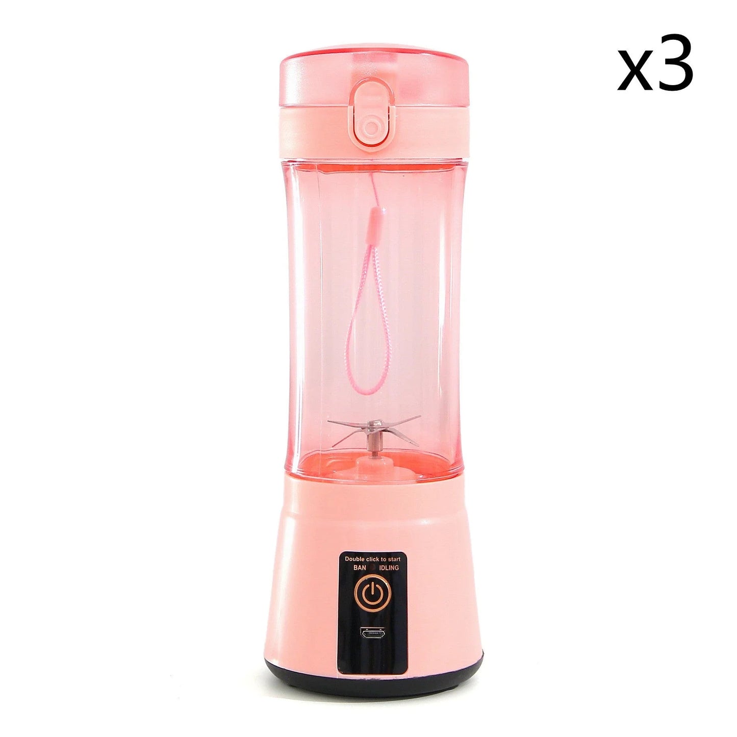 Rechargeable portable blender for making smoothies, shakes, and other on-the-go refreshments