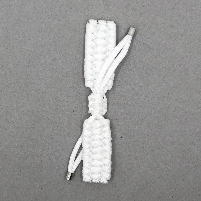 Braided black paracord smart watch strap with quick-release spring bars