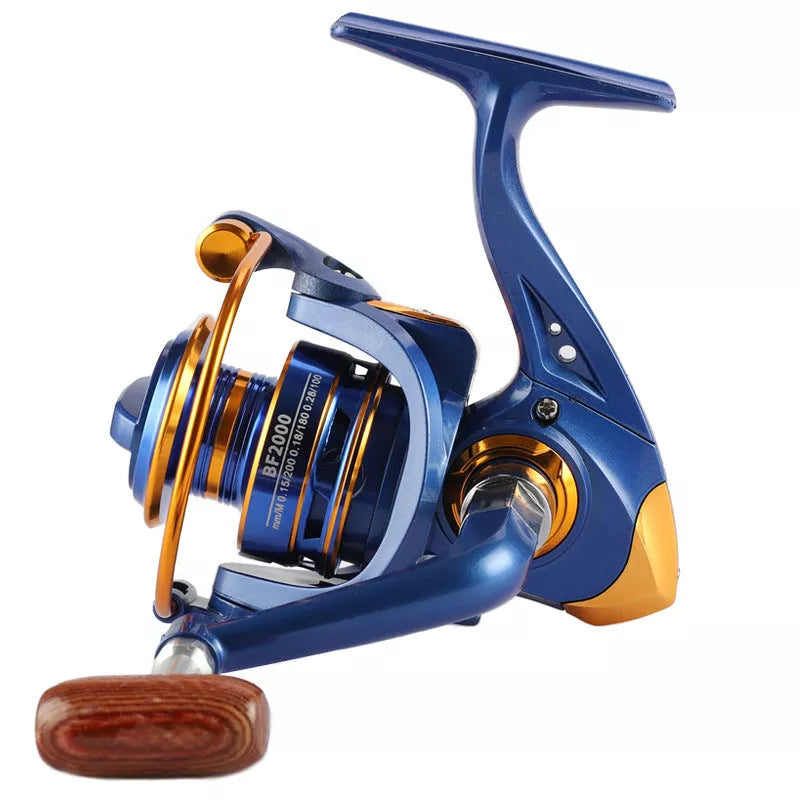 All-metal spinning fishing reel for telescopic rods, models BF1000 to BF7000