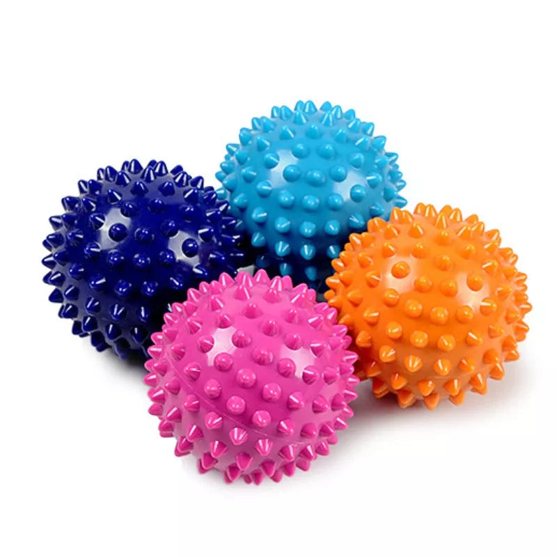 7cm Massage Fitness Ball in various colors with spin grip for muscle relaxation