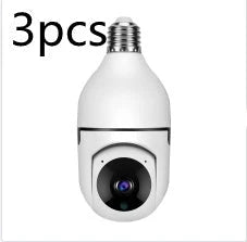Versatile 1080p Wi-Fi Camera Bulb with 4X Zoom, Automatic Tracking, Colorful Night Vision, and Alexa Integration