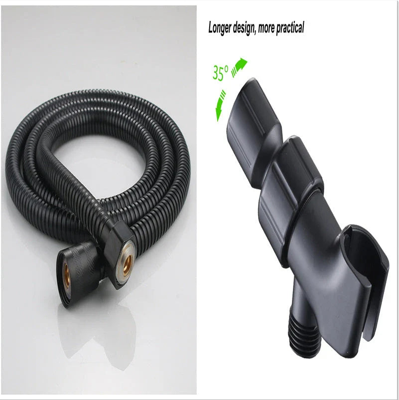 High-pressure shower head with customizable five-speed settings, premium ABS construction, and sleek modern design