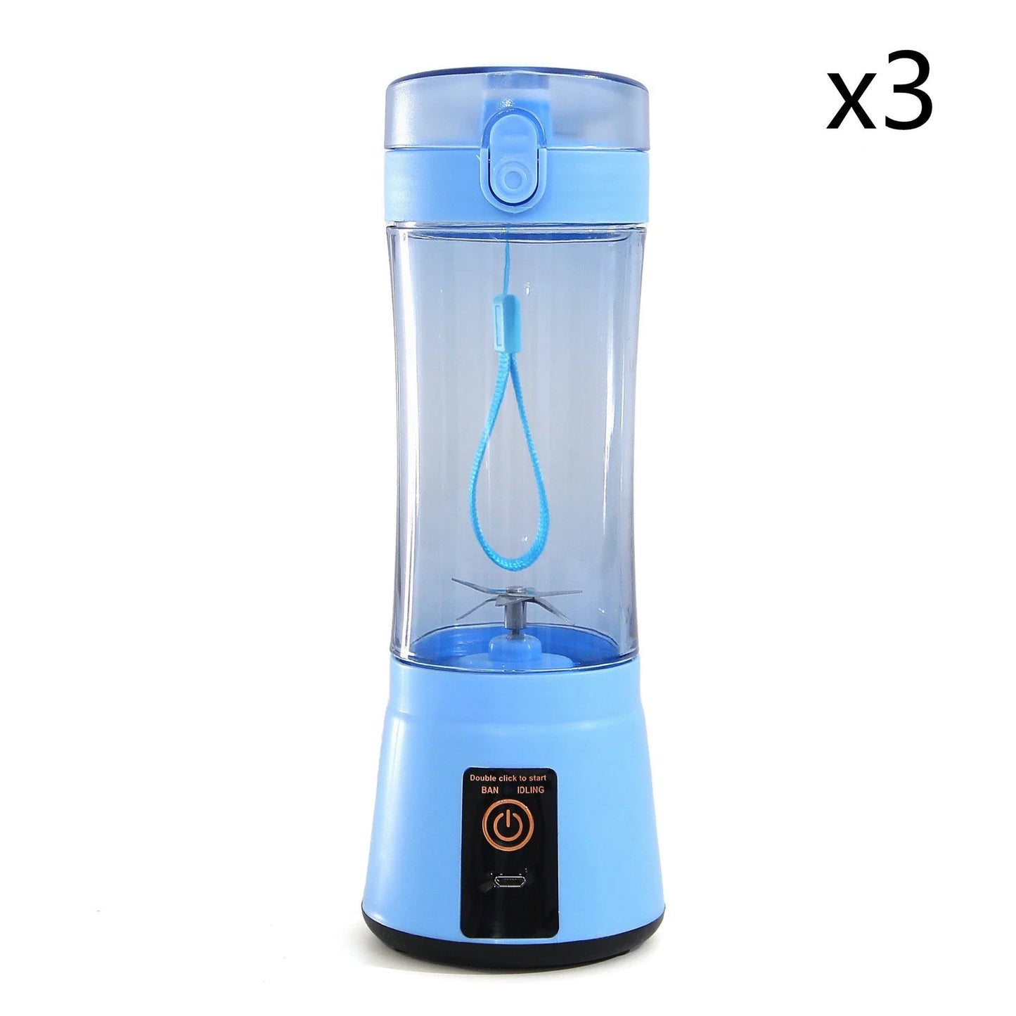 Rechargeable portable blender for making smoothies, shakes, and other on-the-go refreshments