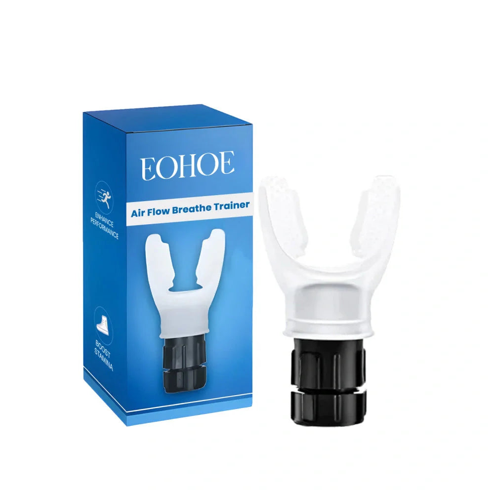 Portable respiratory training device with silicone construction and compact, discreet design for improved lung capacity and respiratory fitness