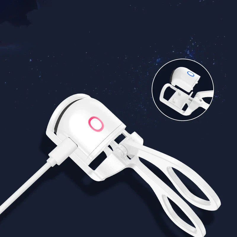 Rechargeable Electric Eyelash Curler with Temperature Control for Effortless Lash Curling