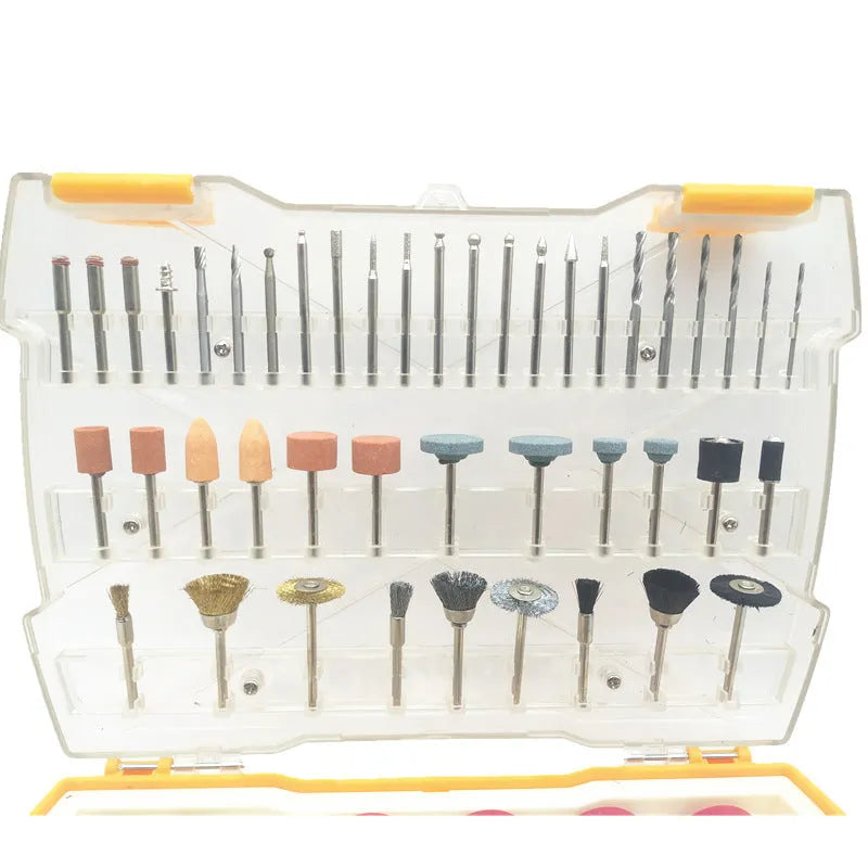302-piece electric grinding accessory set in a 25 x 18 x 5.5 cm box compatible with Dremel rotary tools