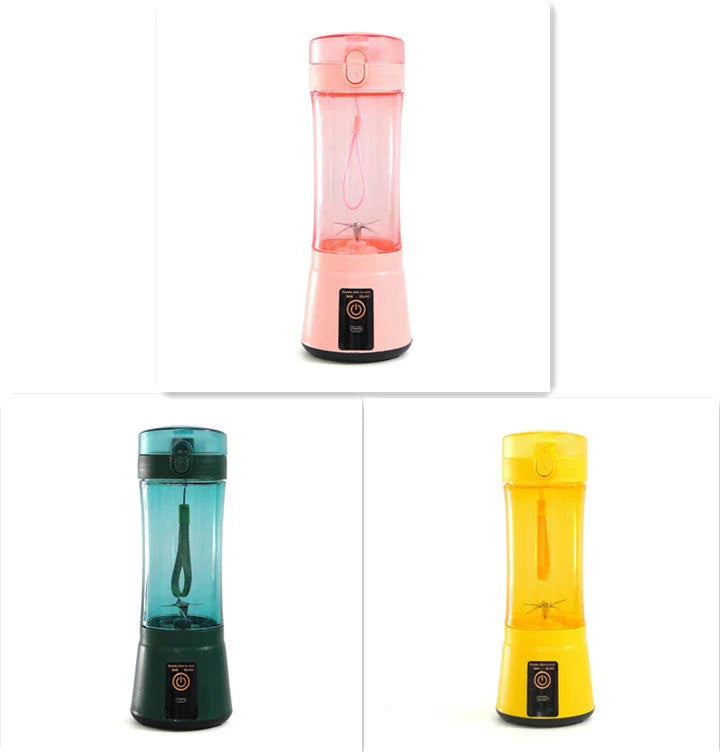 Rechargeable portable blender for making smoothies, shakes, and other on-the-go refreshments