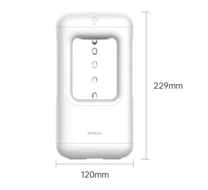 Quiet cool mist humidifier with anti-gravity water droplets, ideal for bedrooms and home decor