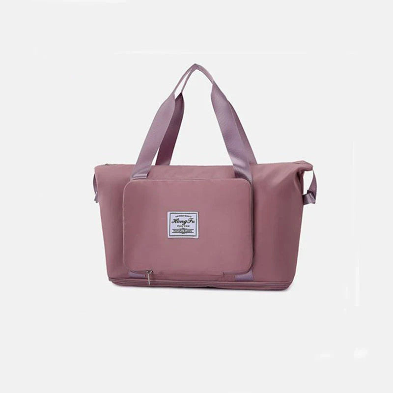 Versatile foldable travel bag with large 36-55L capacity, multiple interior pockets, and water-resistant Oxford cloth construction