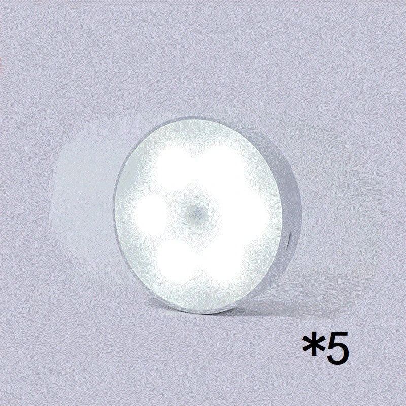 USB-powered motion-activated LED puck lights for cabinets, closets, and other small spaces