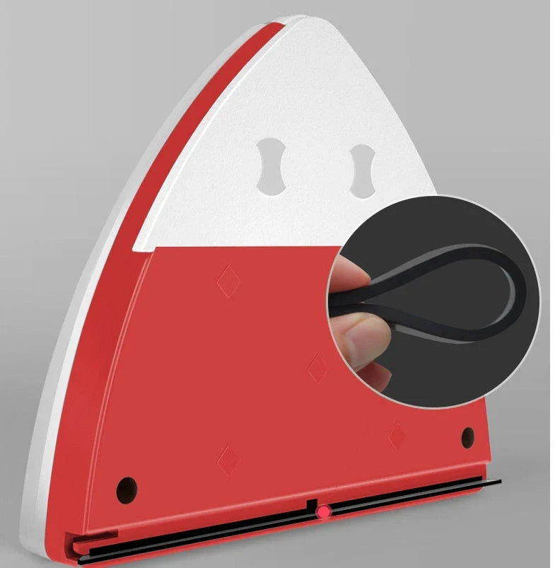 Premium magnetic window cleaning tool with automatic water discharge and double-layer wiper for spotless glass surfaces